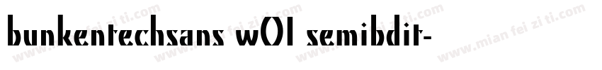 bunkentechsans w01 semibdit字体转换